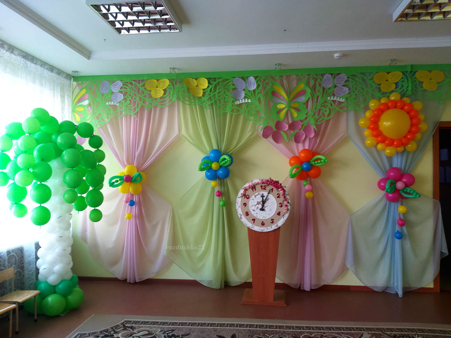 Оформление зала на юбилей в детском саду