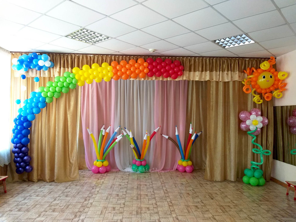 Оформление шарами детского праздника в Москве