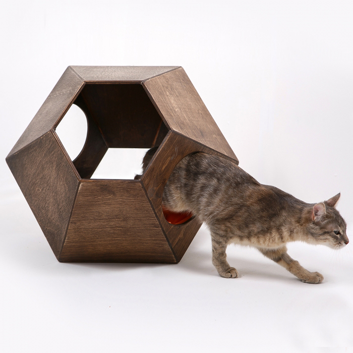 Домик для кошки из дерева купить с доставкой (арт. 30448983)