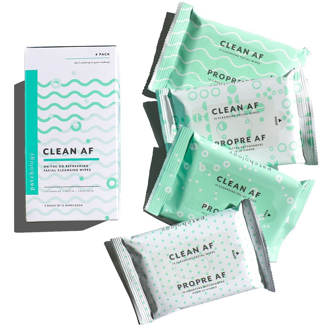 Patchology Clean AF Facial Cleansing Wipes - Очищаючі серветки для демакіяжу