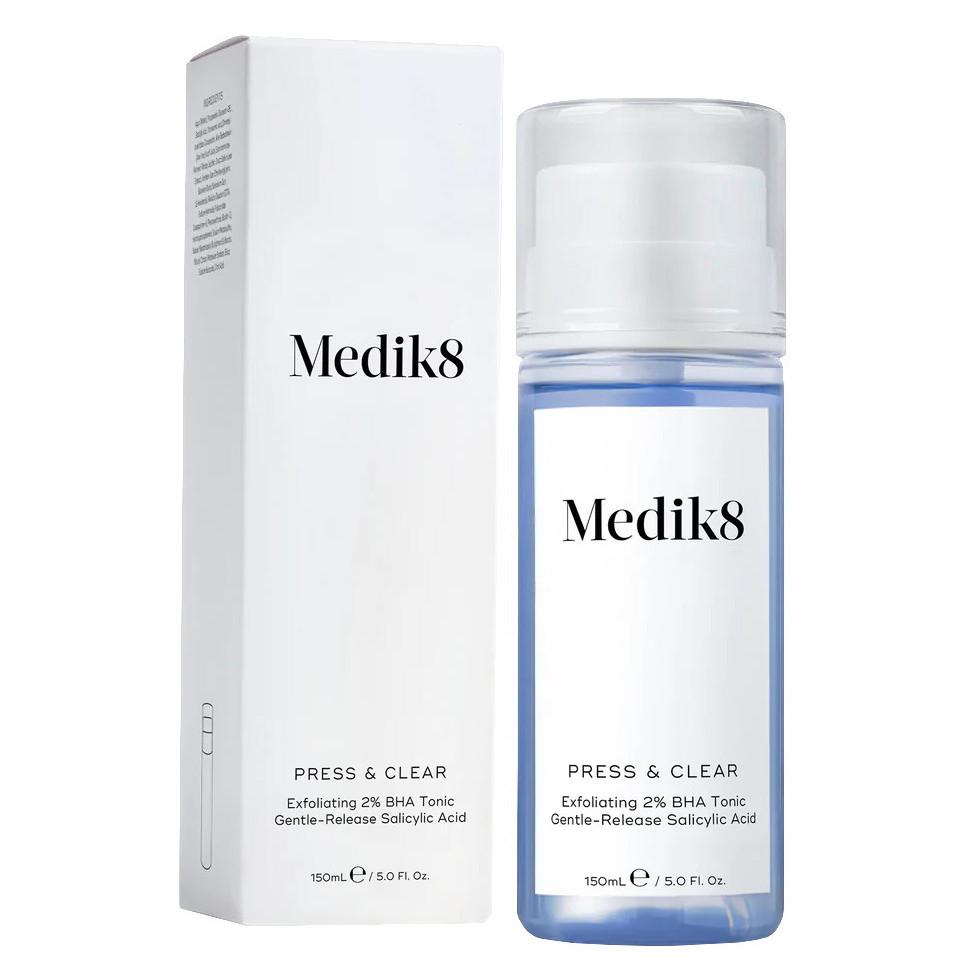 Medik8 Press & Clear Exfoliating 2% BHA Tonic - Тонік з BHA для проблемної шкіри | Купити в Україні на FRESHBEAUTY.com.ua