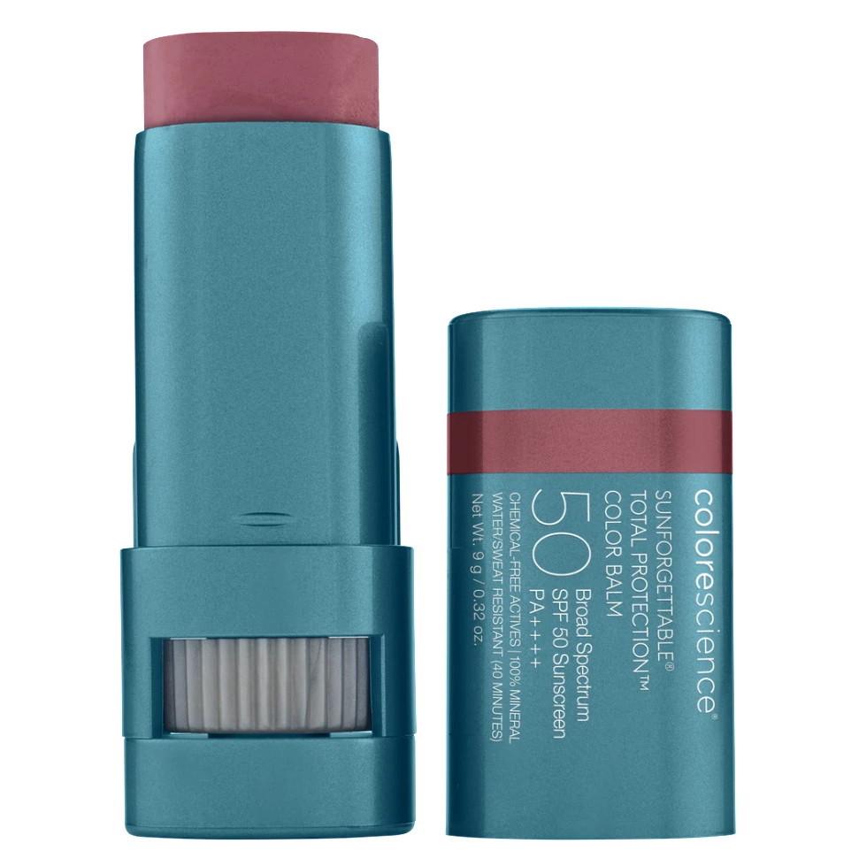 COLORESCIENCE Sunforgattable® Total Protection™ Color Balm SPF 50 - Бальзам для губ і рум'яна з SPF 50