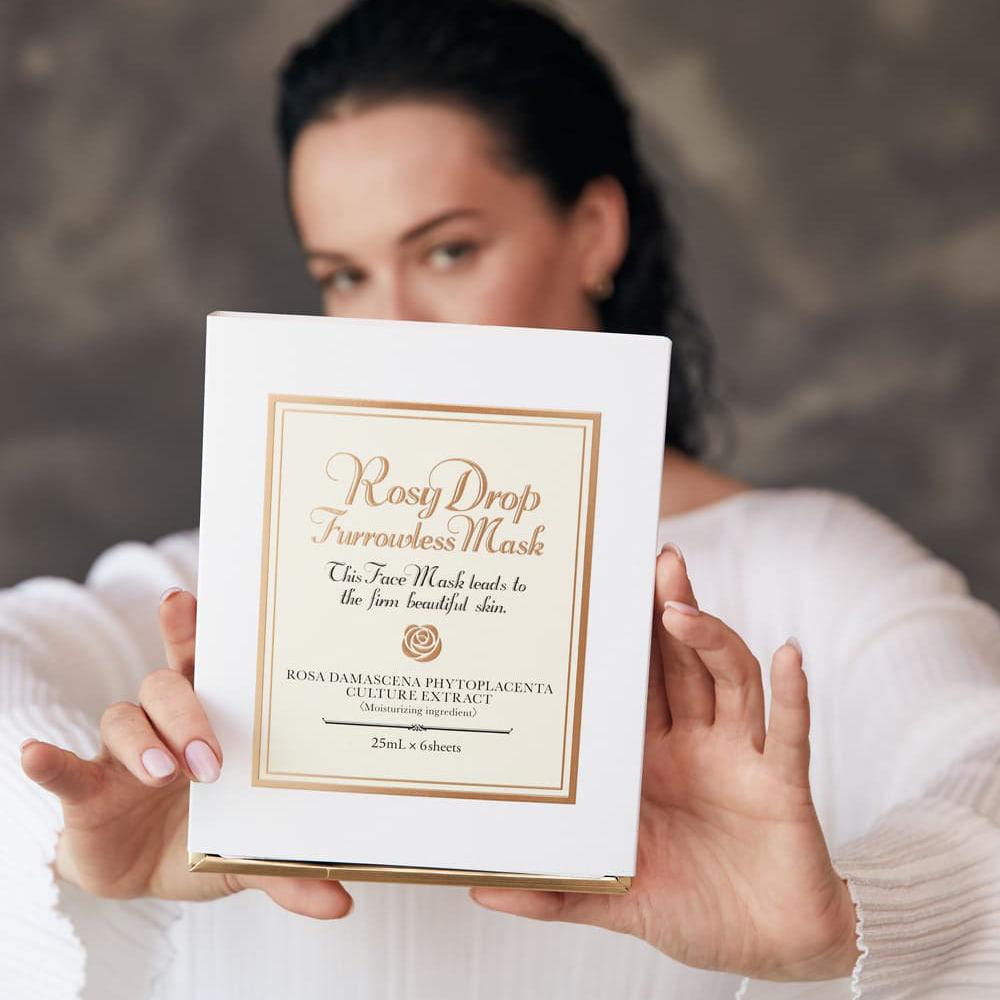 ROSY DROP Furrowless Mask - Зволожуюча маска для розгладження та сяйва шкіри