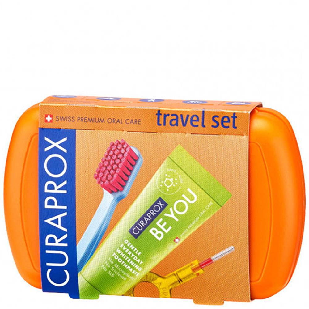 CURAPROX Ortho Travel Set Orange - Набір дорожній гігієнічний, помаранчевий