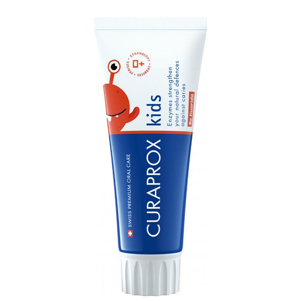 CURAPROX 0 Years Strawberry - Дитяча зубна паста зі смаком полуниці, без фтору