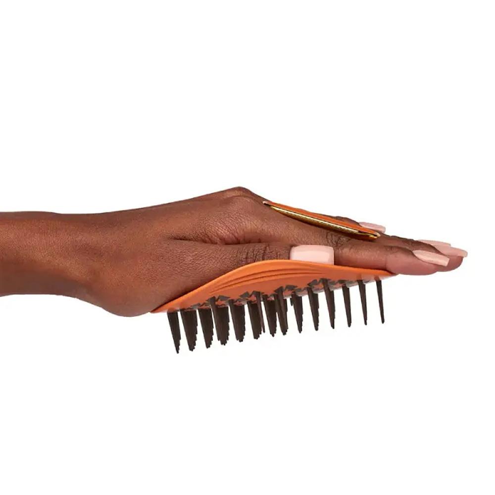MANTA Brush Kinks, Coils & Curls Amber Orange - Щітка для кучерявого та хвилястого волосся помаранчева
