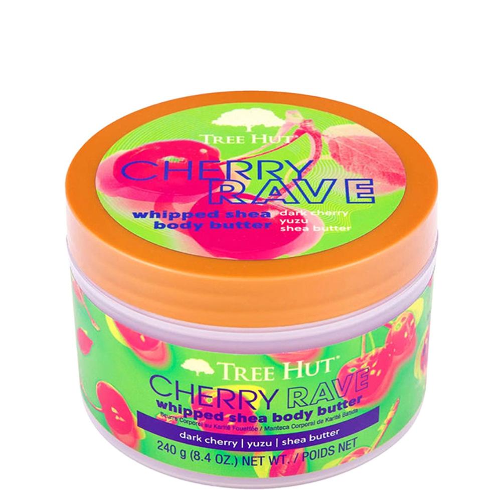 TREE HUT Cherry Rave Whipped Body Butter – Баттер для тіла з ароматом темної вишні, малини та ревеню