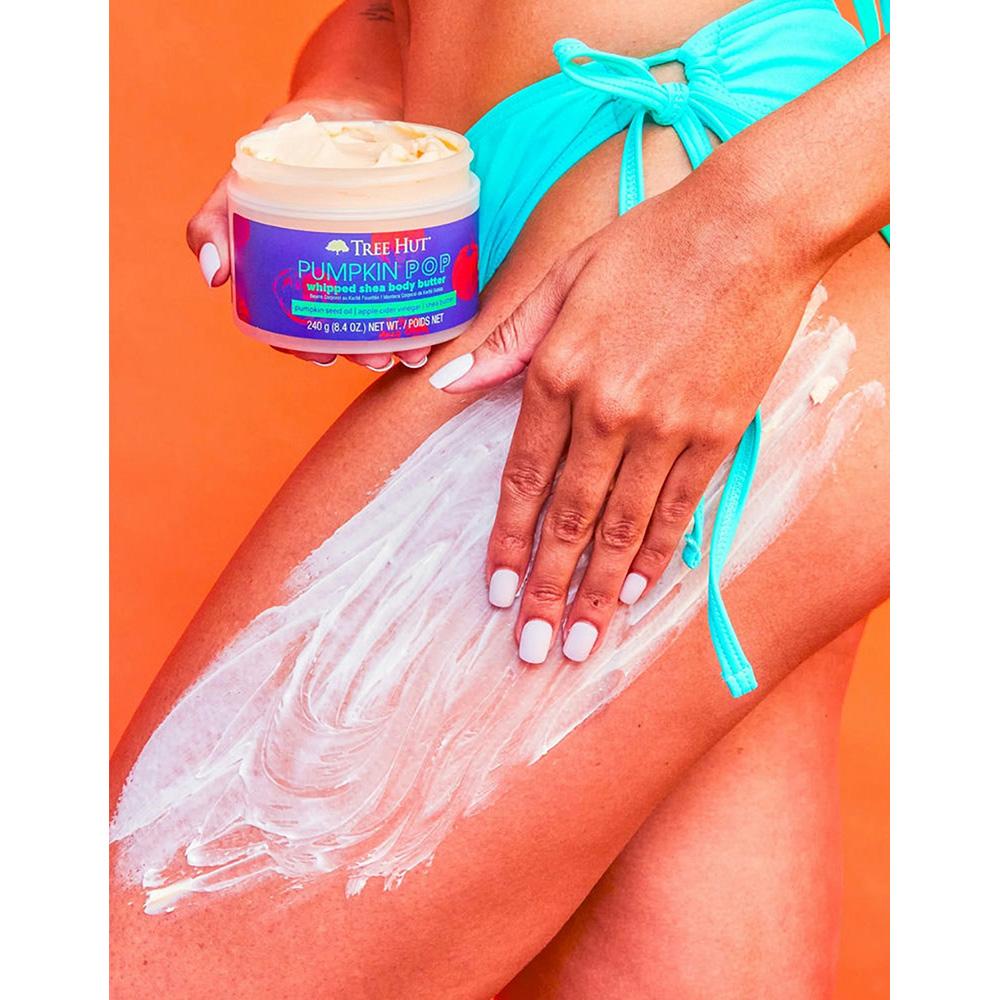 TREE HUT Pumpkin Pop Whipped Body Butter – Баттер для тіла з ароматом гарбузового сидру, яблука і нотами сандалового дерева