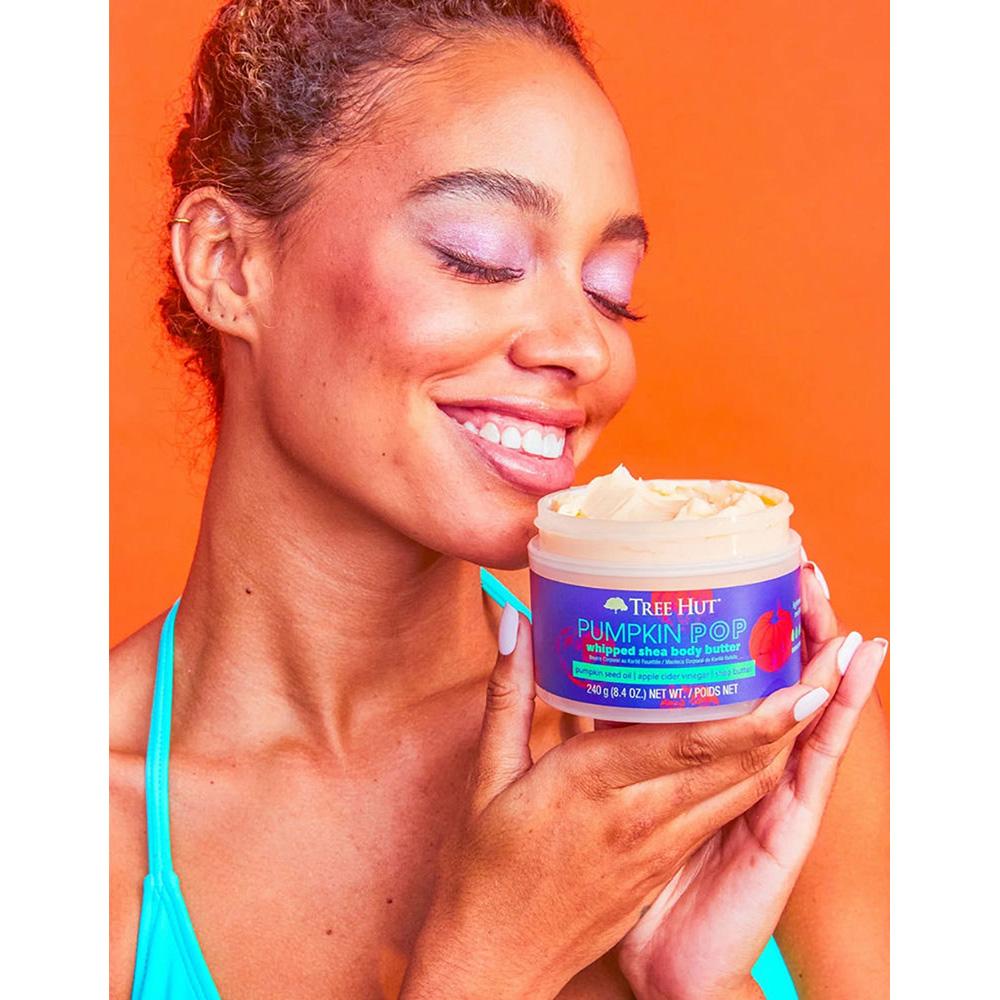 TREE HUT Pumpkin Pop Whipped Body Butter – Баттер для тіла з ароматом гарбузового сидру, яблука і нотами сандалового дерева