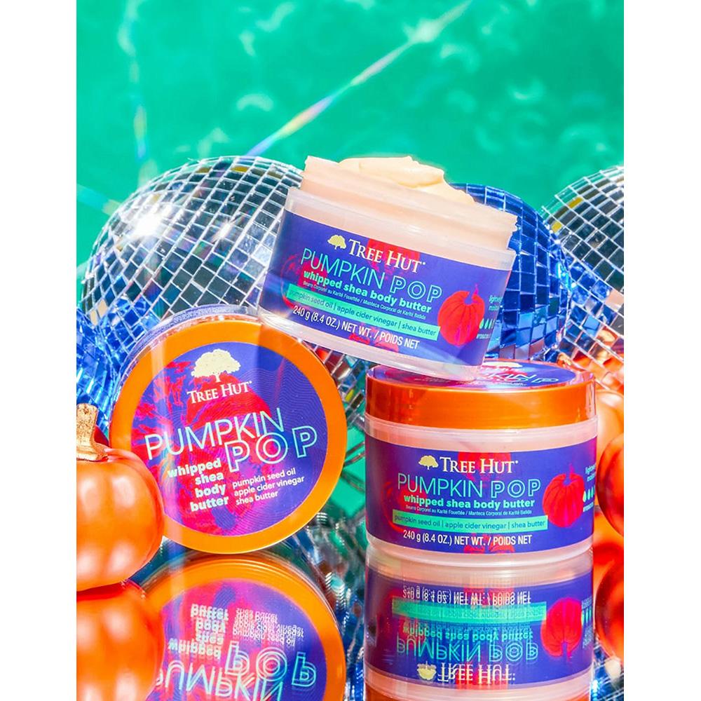 TREE HUT Pumpkin Pop Whipped Body Butter – Баттер для тіла з ароматом гарбузового сидру, яблука і нотами сандалового дерева