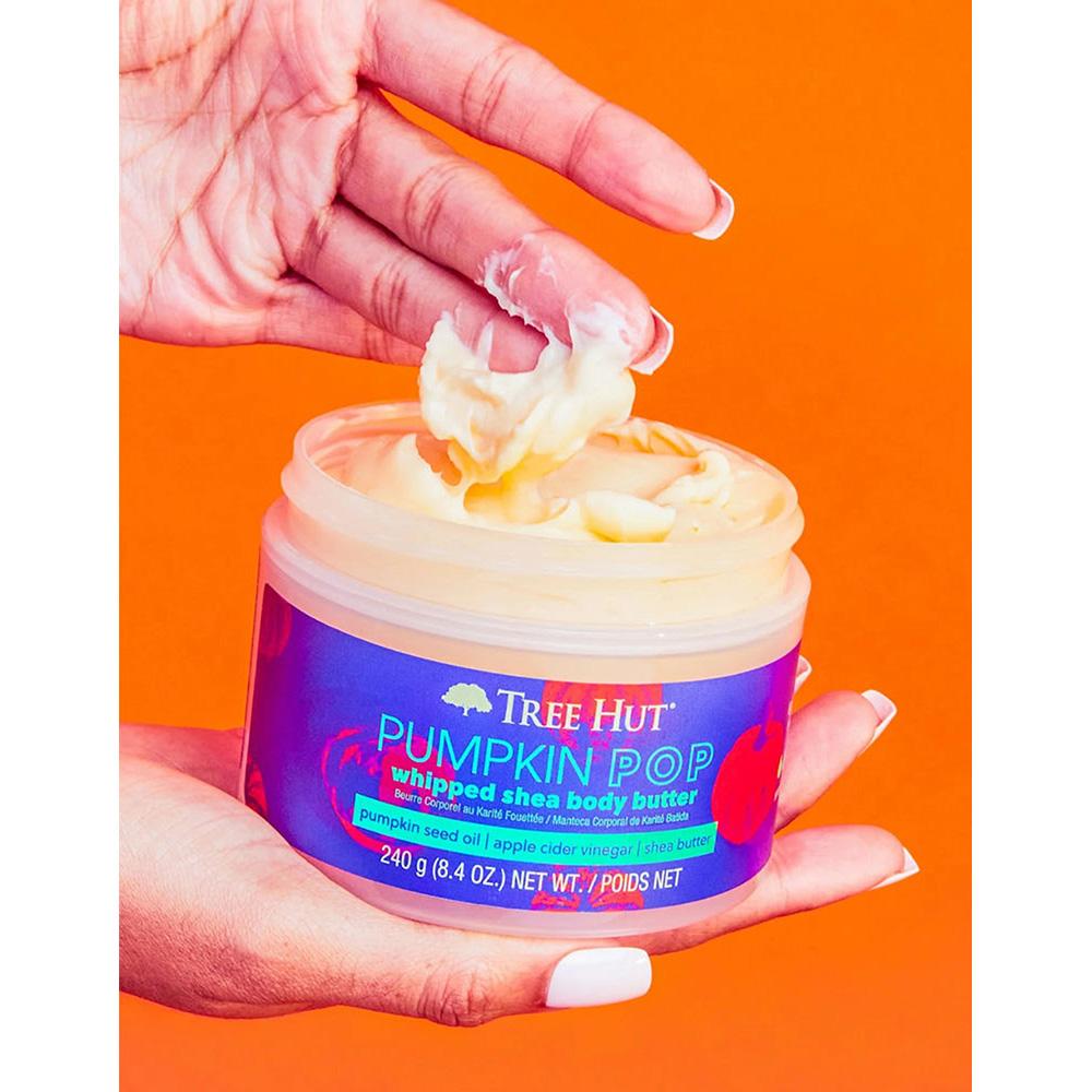 TREE HUT Pumpkin Pop Whipped Body Butter – Баттер для тіла з ароматом гарбузового сидру, яблука і нотами сандалового дерева