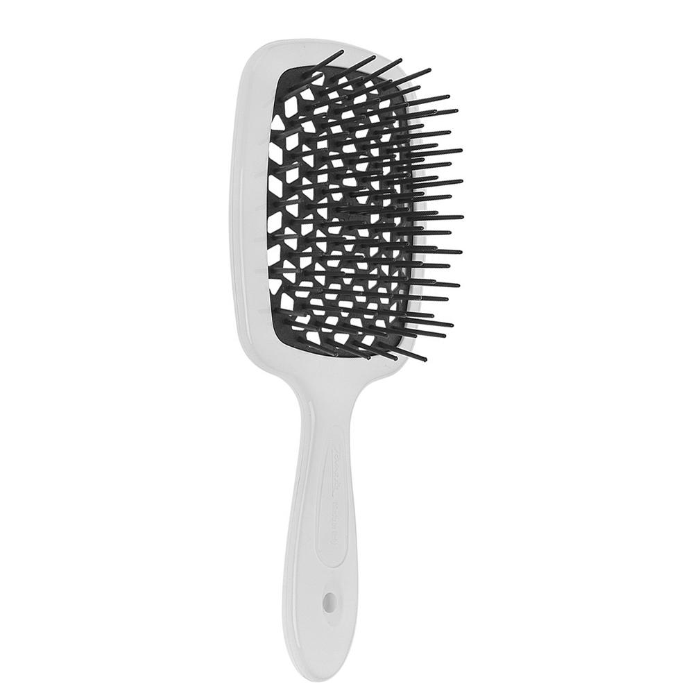 Janeke Superbrush Small White & Black - Щітка для волосся Біла з чорним