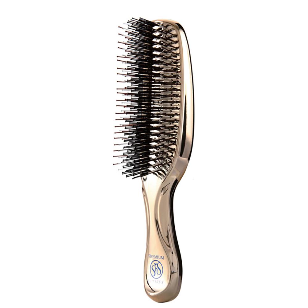 S-HEART-S Scalp Brush World Premium Long Champagne Gold - Масажна щітка для волосся