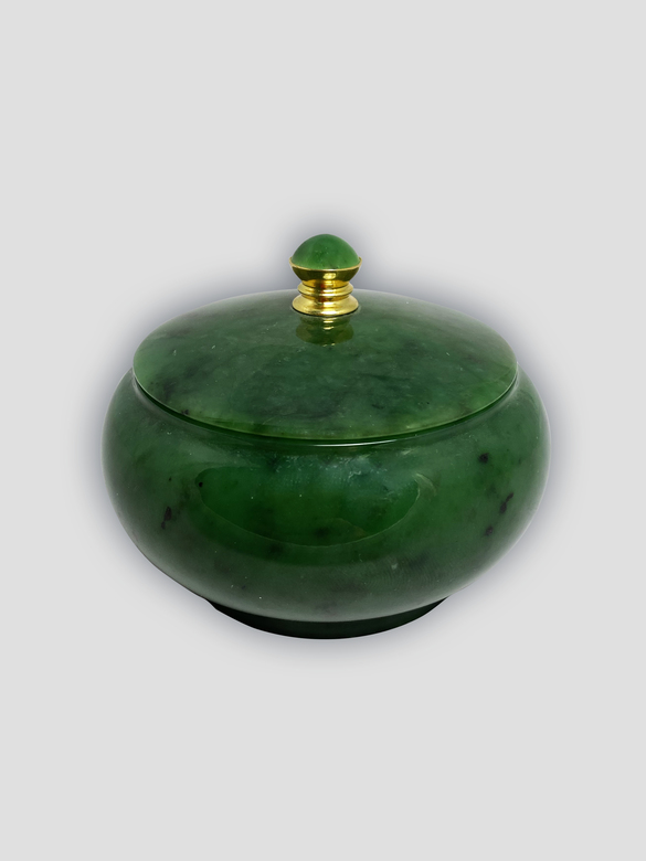Шкатулка "Яблоко" (нефрит)