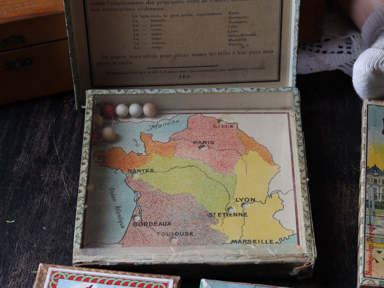 Антикварный набор игр, 1899 г., Франция