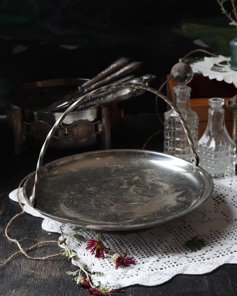 Ваза с ручкой, металл, СССР