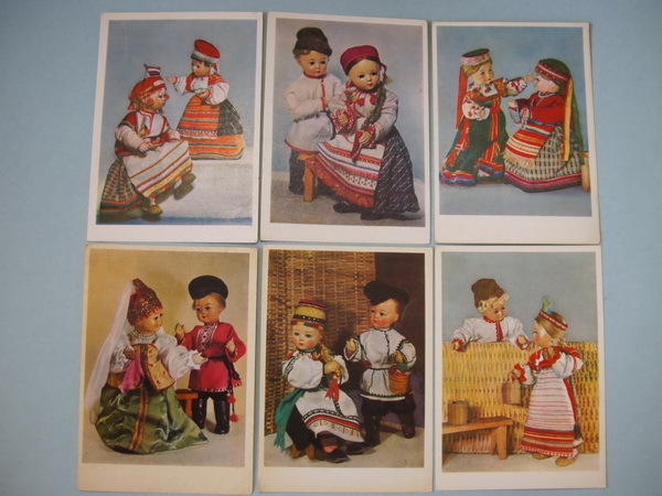 Старые (советские) открытки СССР с куклами: Куклы на открытках - 9 Апреля 2011 - Коты и кошки.