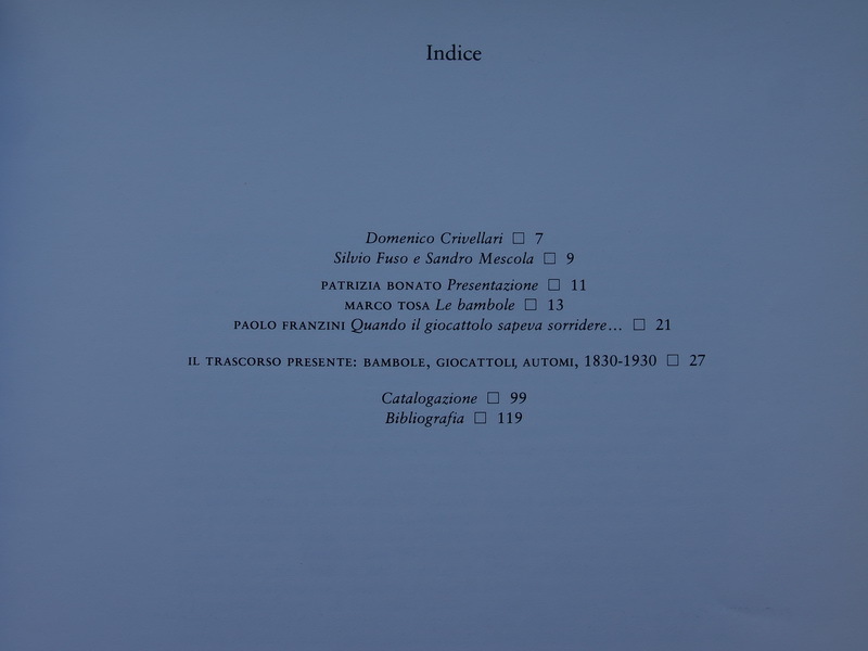 Книга о куклах Bambole Glocatooli automi \ 1830-1930