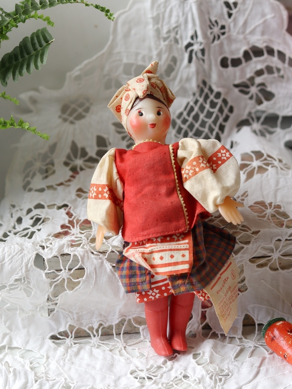 Солоха, с этикеткой, кукла СССР