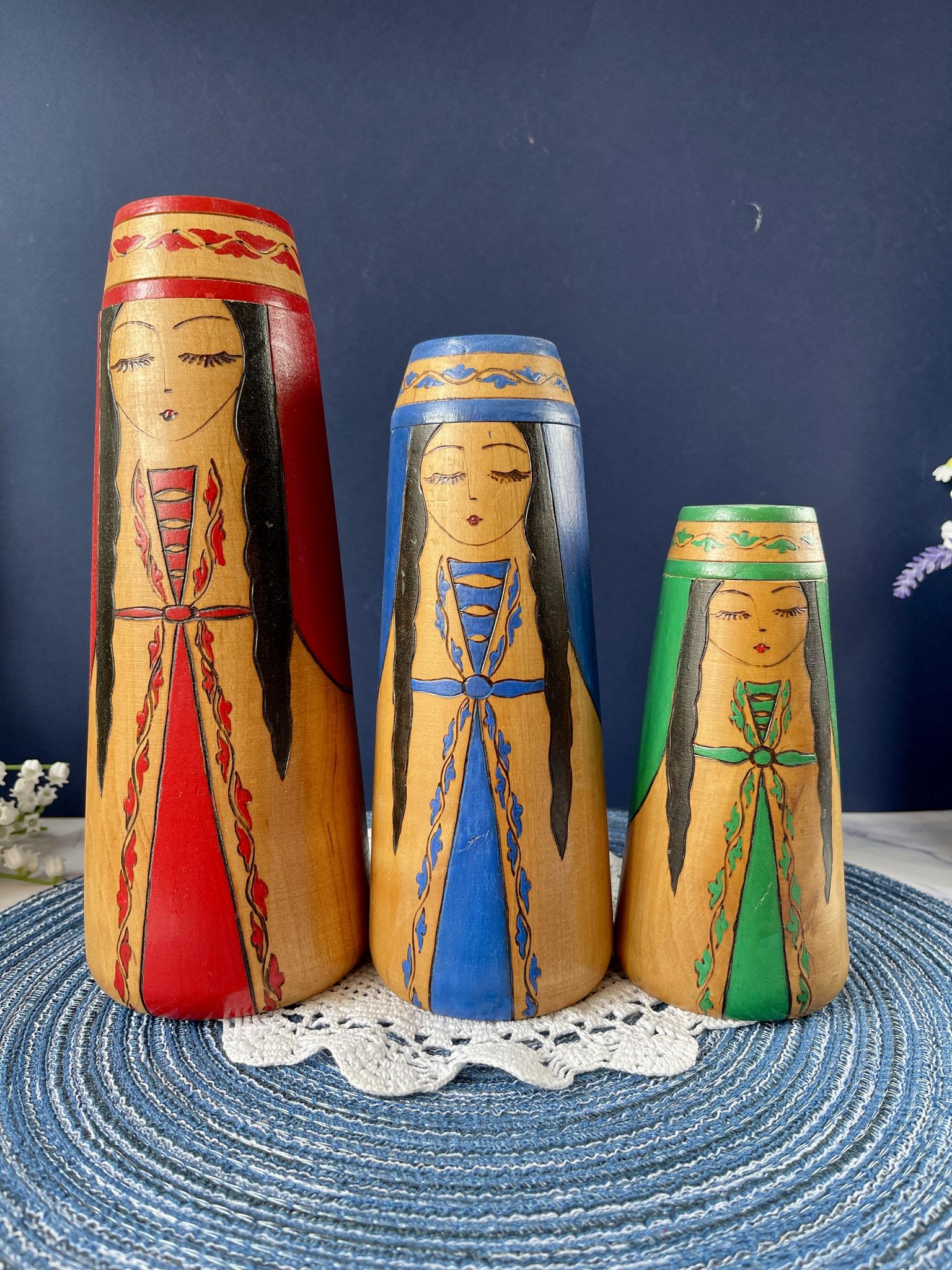 1 шт. Деревянные фигуры вазы