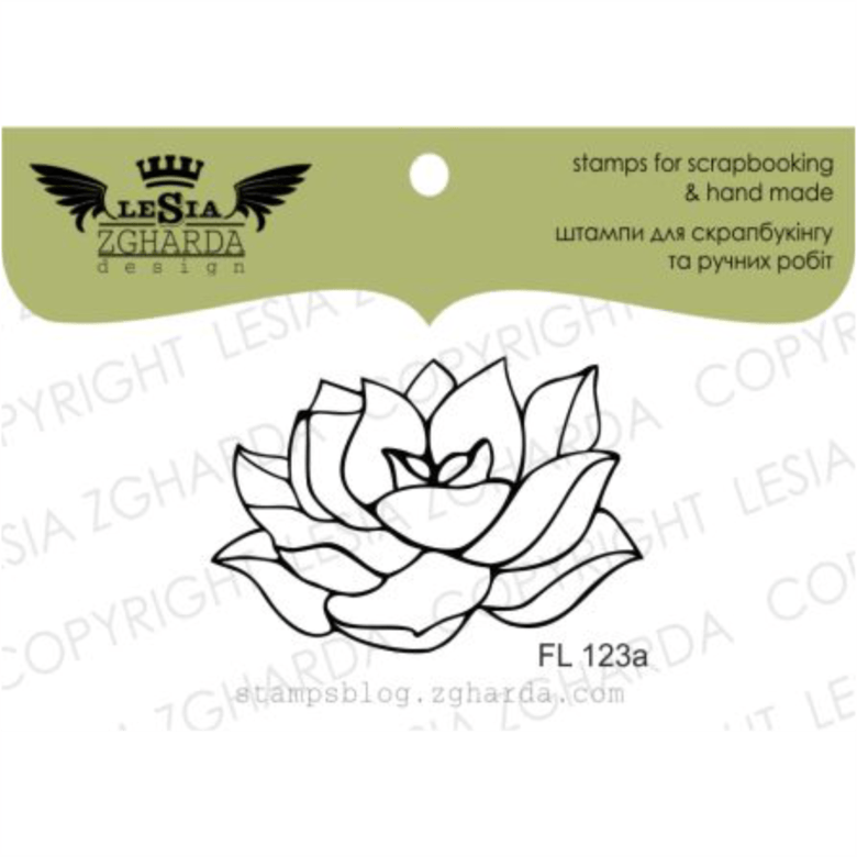 {FL123a} Stamp "Succulent small"