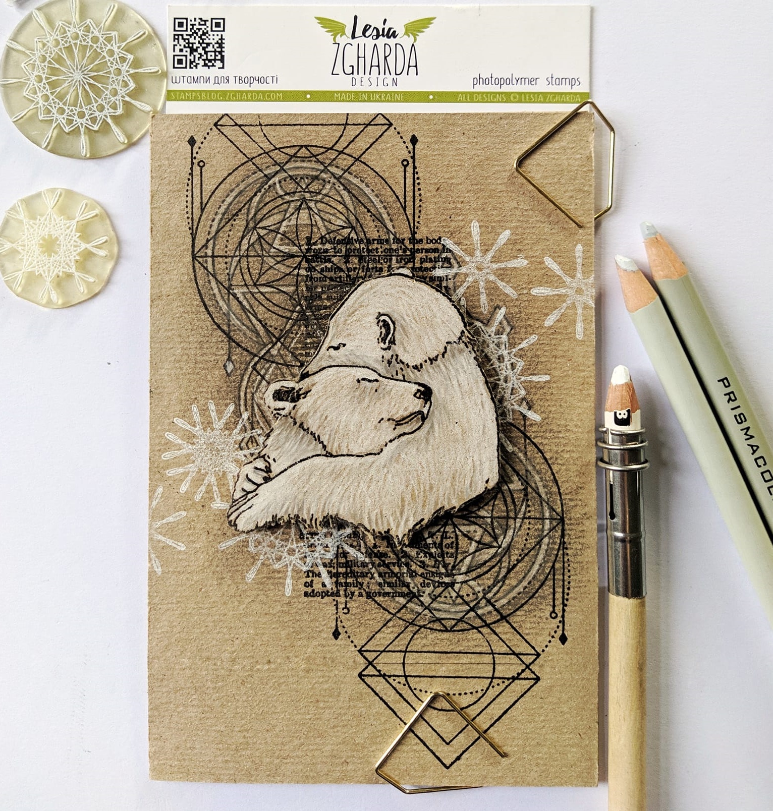 {FA123} Stamp "Bear love"