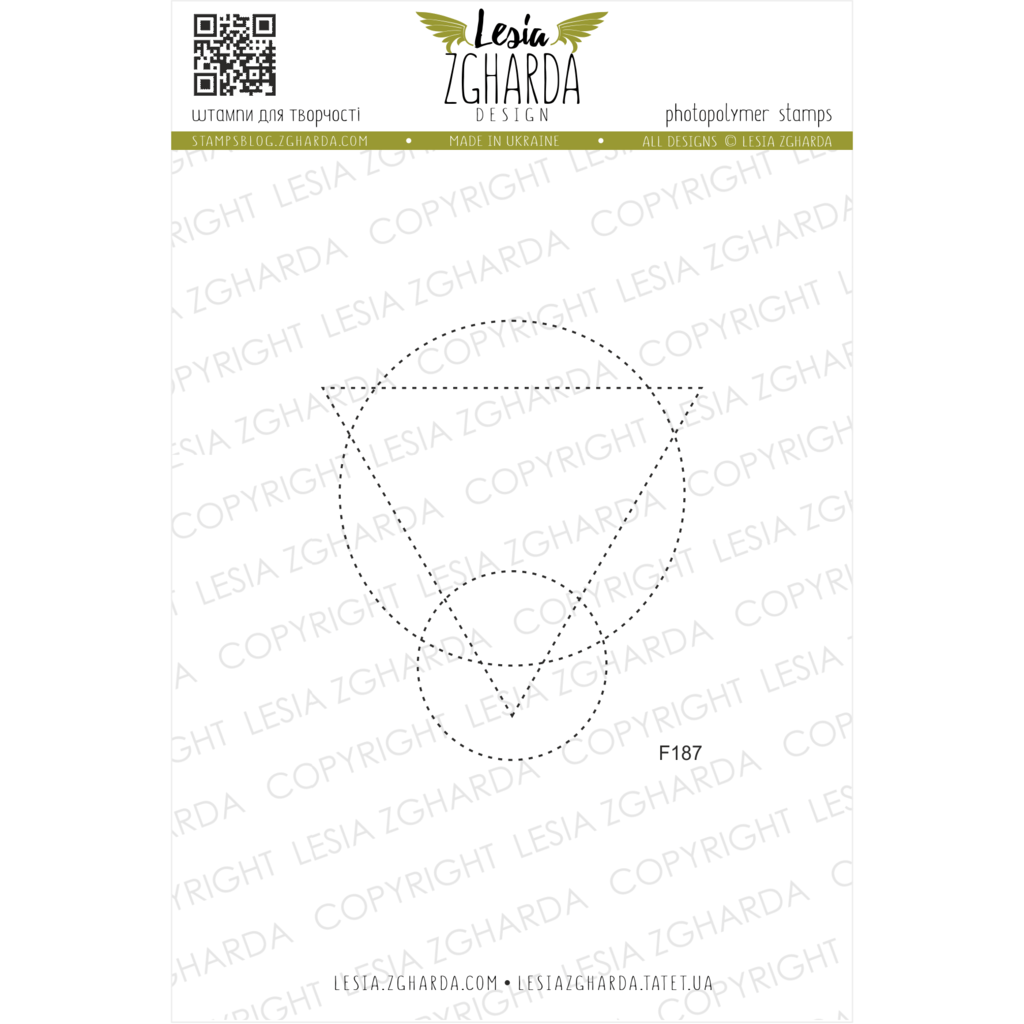{F187} Stamp "Dashed line geometry"