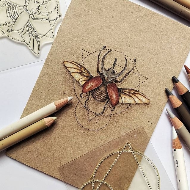 {FA126} Stamp "Flying beetle"