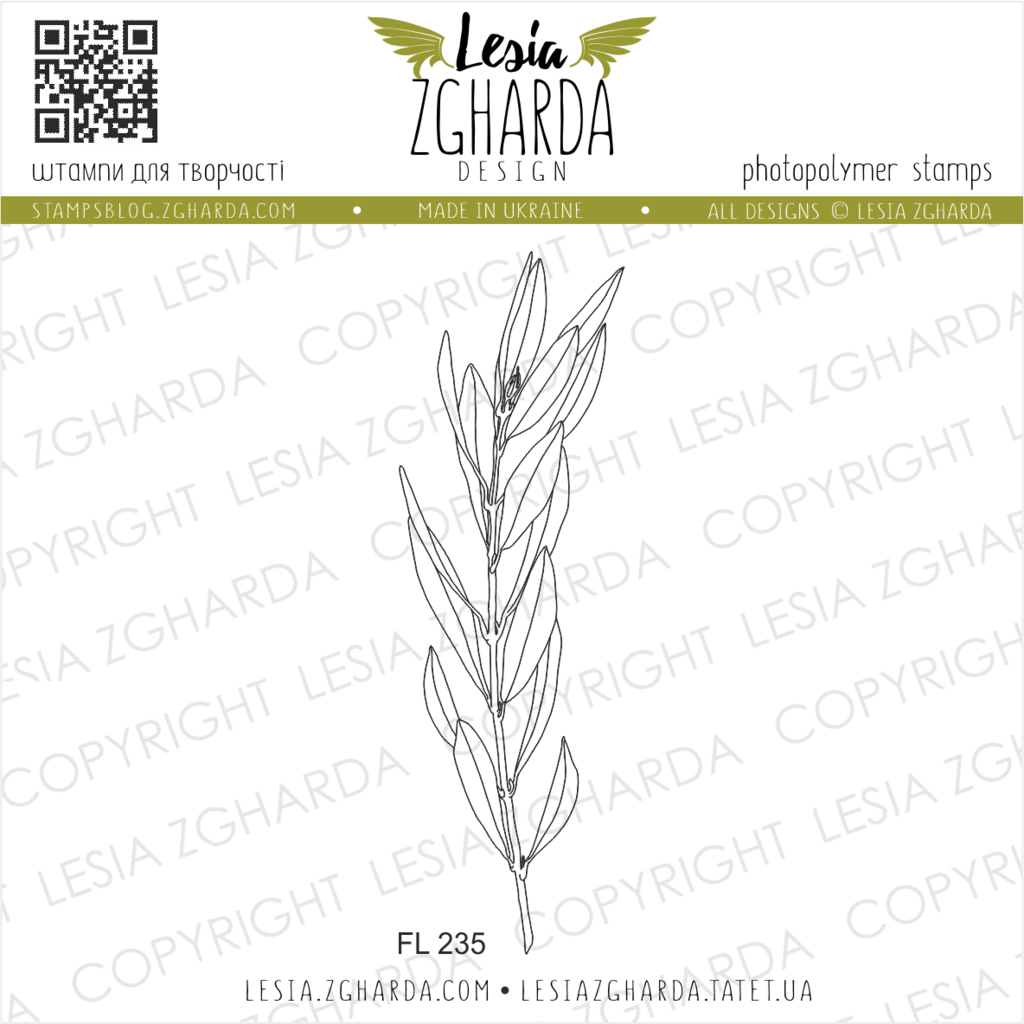 Lesia Zgharda Stamps {FL235} Olive branch stamp. A lot of floral stamps, branch stamp, flower stamps, leaf stamp, nature stamps, spring stamps and others clear stamp you can find in the store lesia.zgharda.com Welcome!