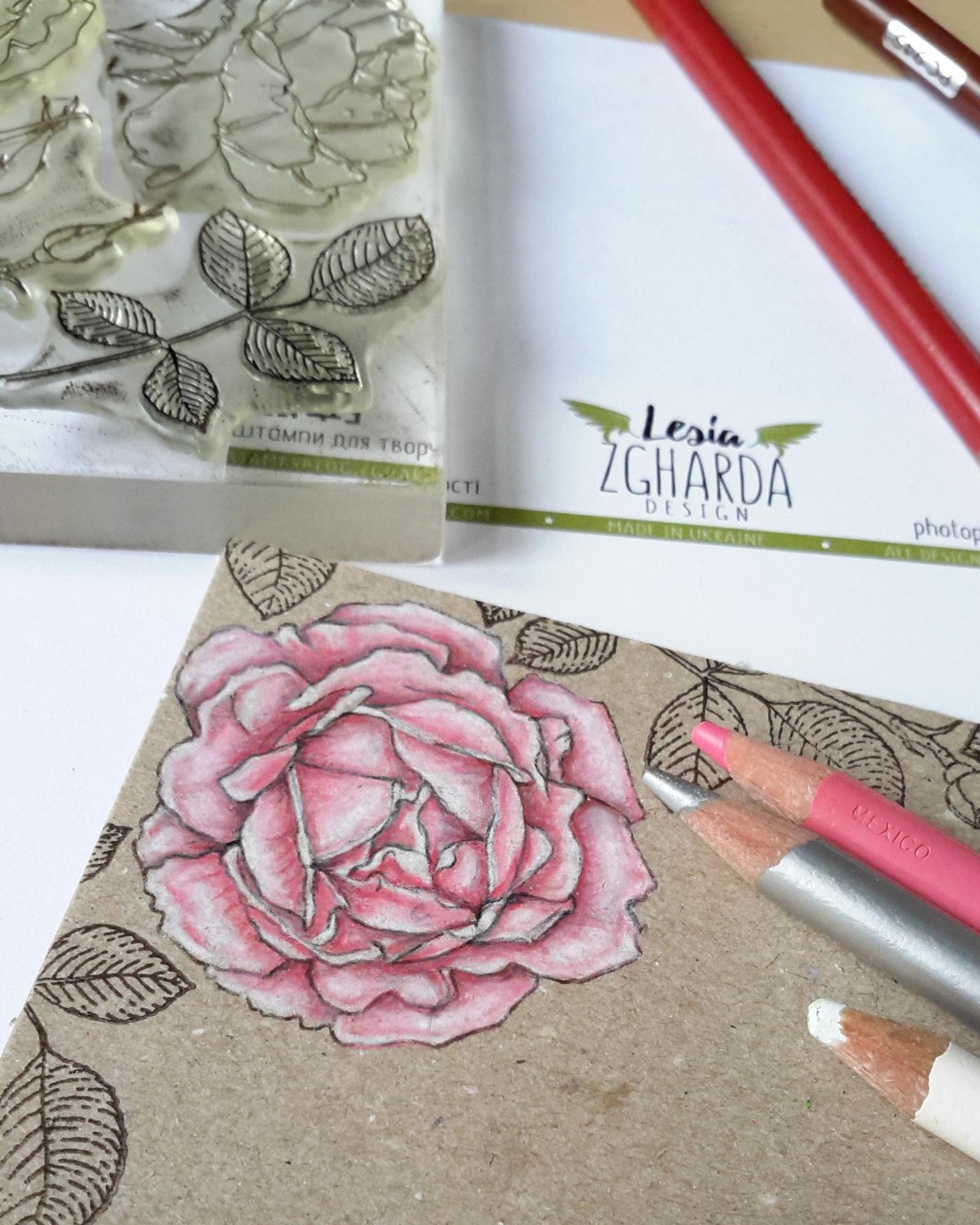 {FL252} Stamp Set "Charming rose"