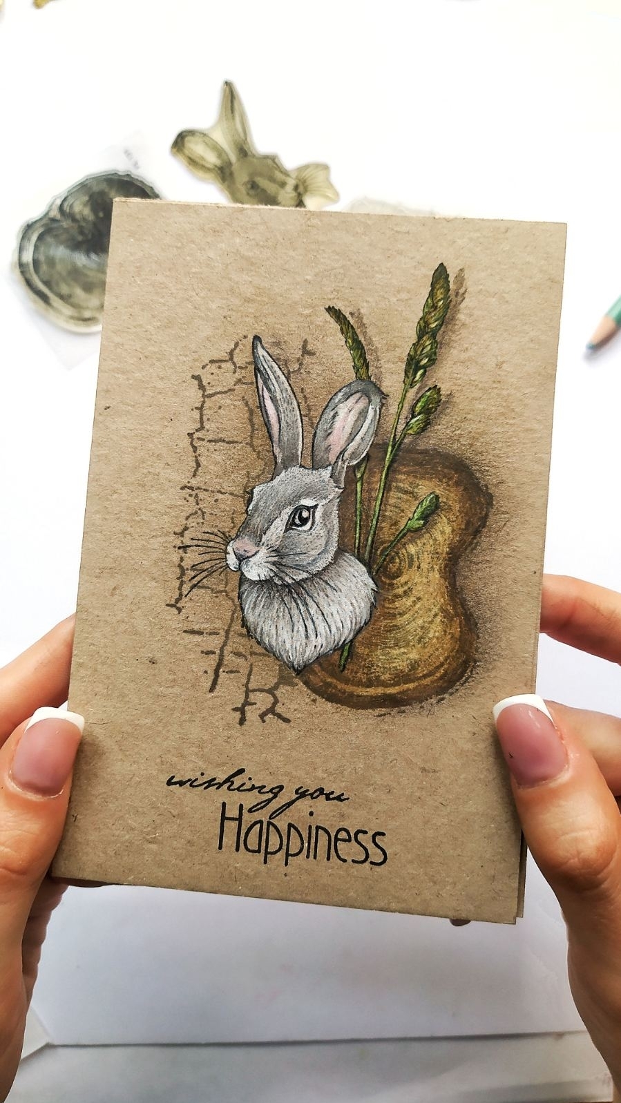 {FL131} Stamp "The cut wood (smaller)"