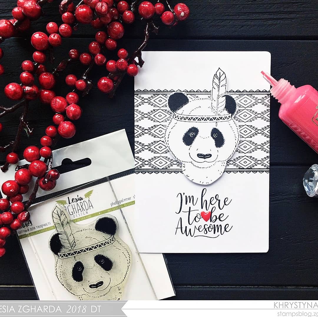 {FA136} Stamp "Panda-boy"