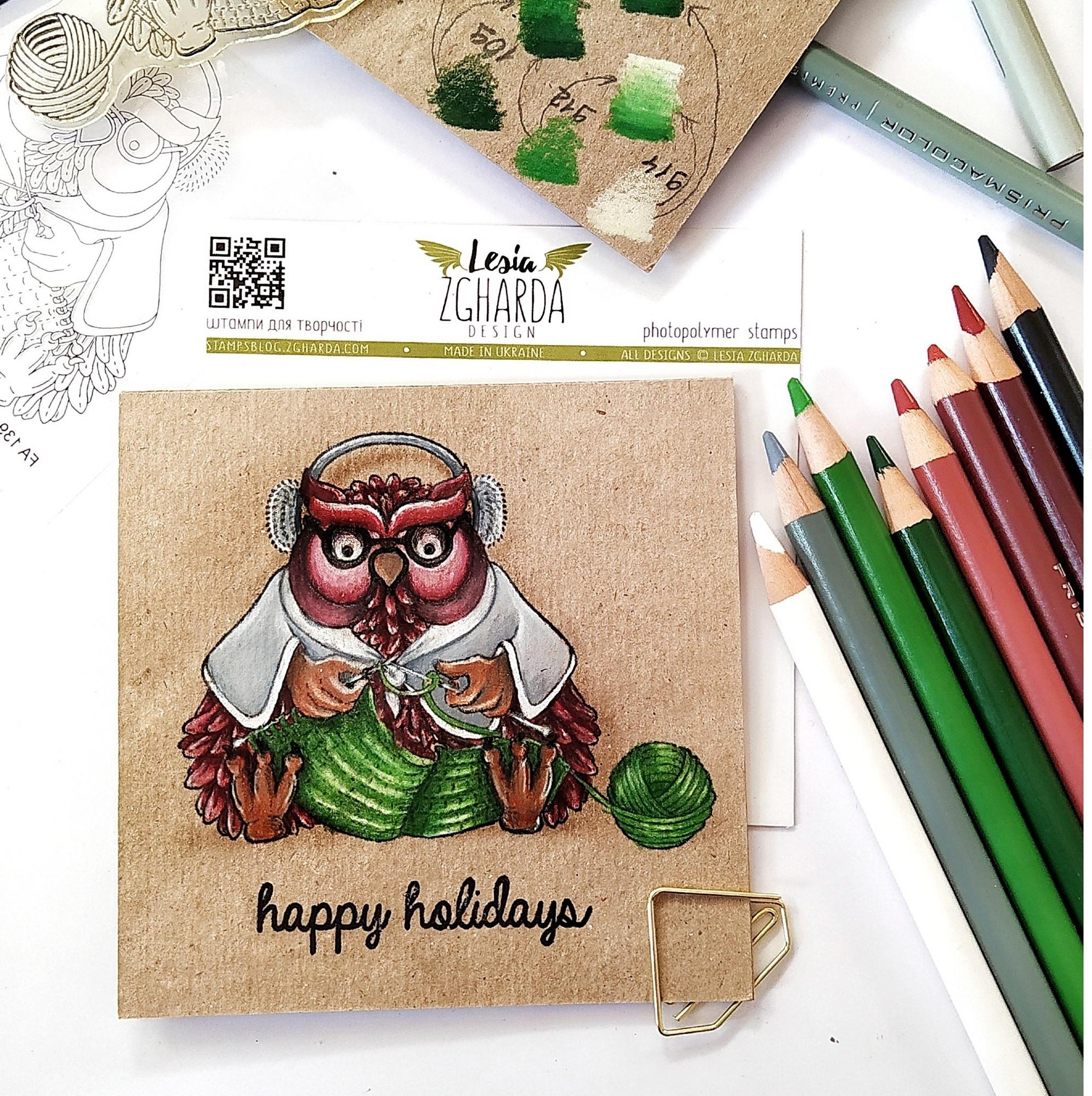 {FA139} Stamp "Granny-owl"