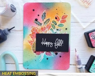 {TA224} Stamp "Happy fall"