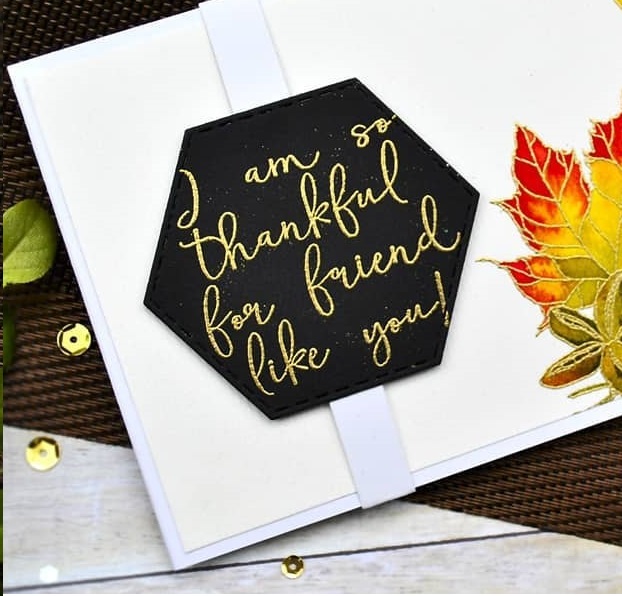 {TA229} Stamp "I am so thankful for friend like you!"