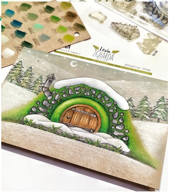 {FL295} Stamp "Hobbit house"
