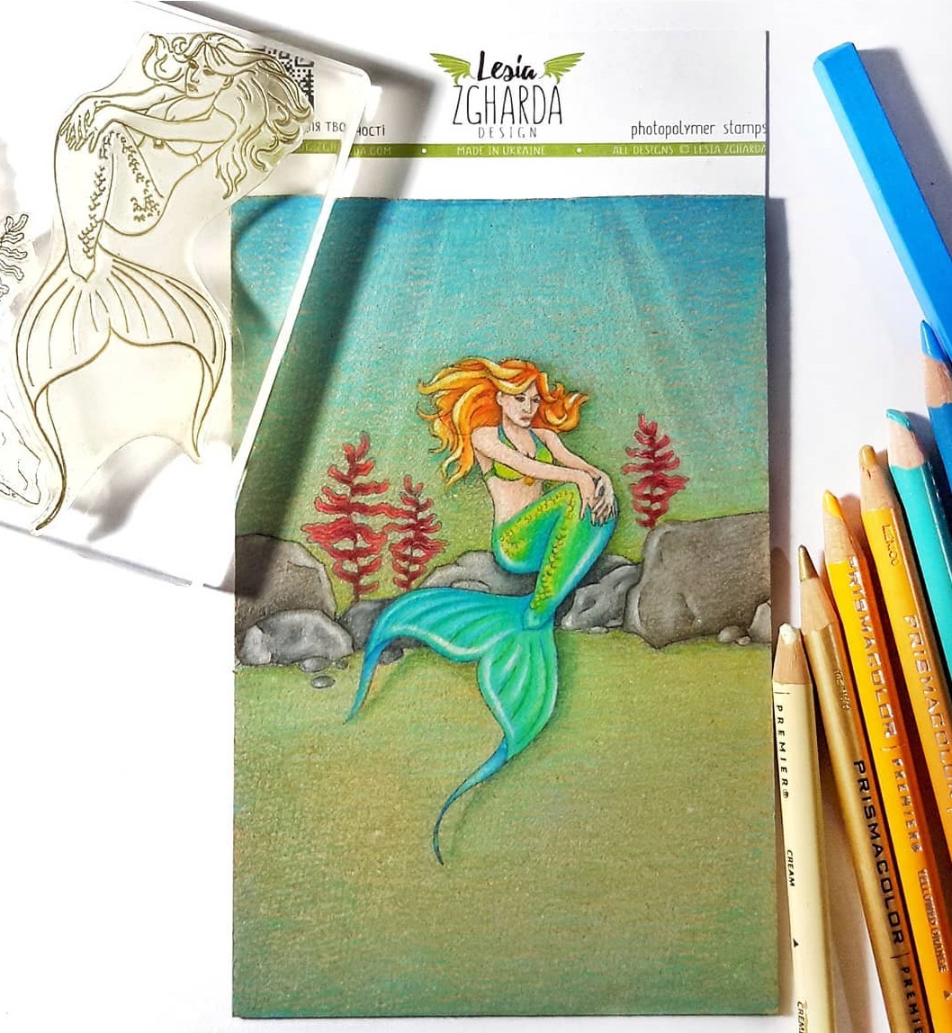 {FA145} Stamp Set "Mermaid"