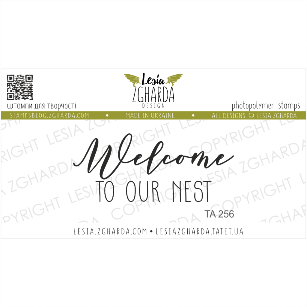 Lesia Zgharda Stamps {TA256} Welcome to our nest | Sentiment Stamp. A lot of the handwritten sentiments, friendship sentiments for cards, and others clear stamp for your beautiful card ideas you can find in the store lesia.zgharda.com Welcome!