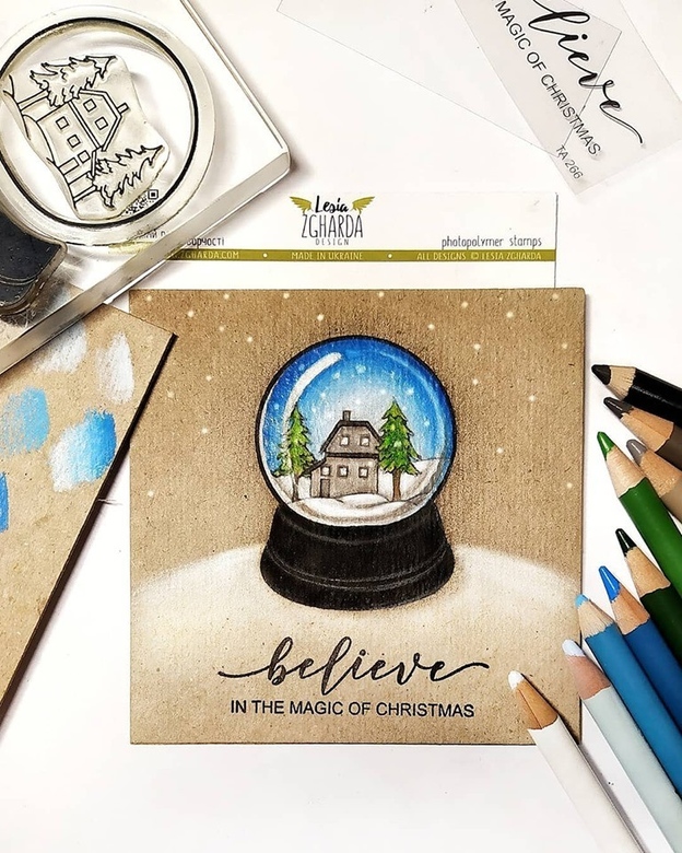 {TA266} Stamp "Believe in the magic of Christmas"