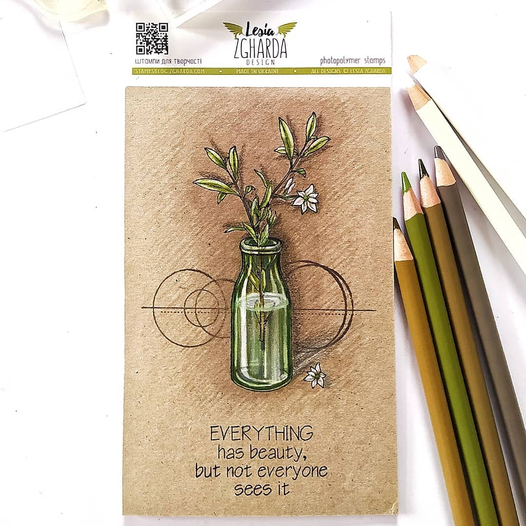 {FL316} Stamp Set "Branch with blossom"