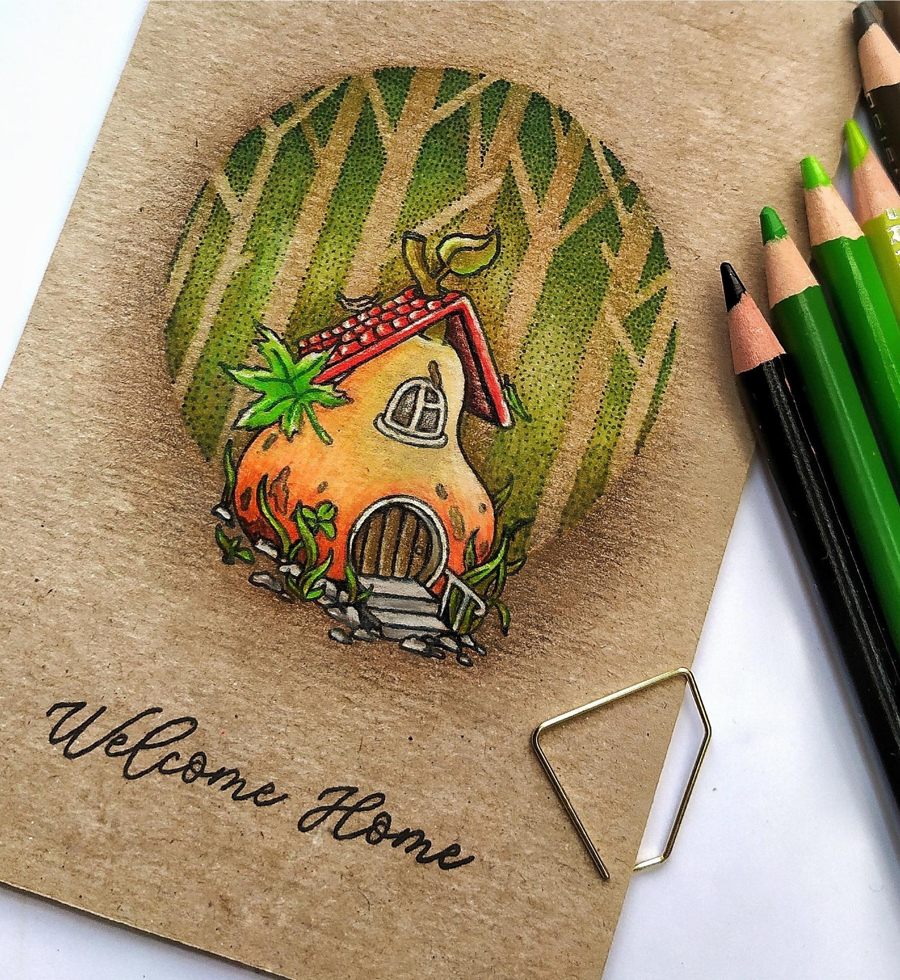 {TA295} Sentiment Stamp "Welcome home"