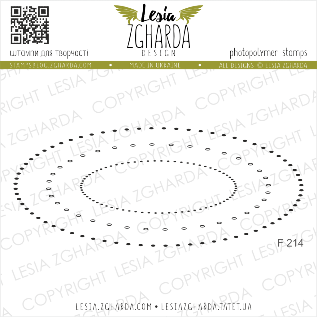 Image - Pattern of mini circles background stamp set by Lesia Zgharda clear stamps