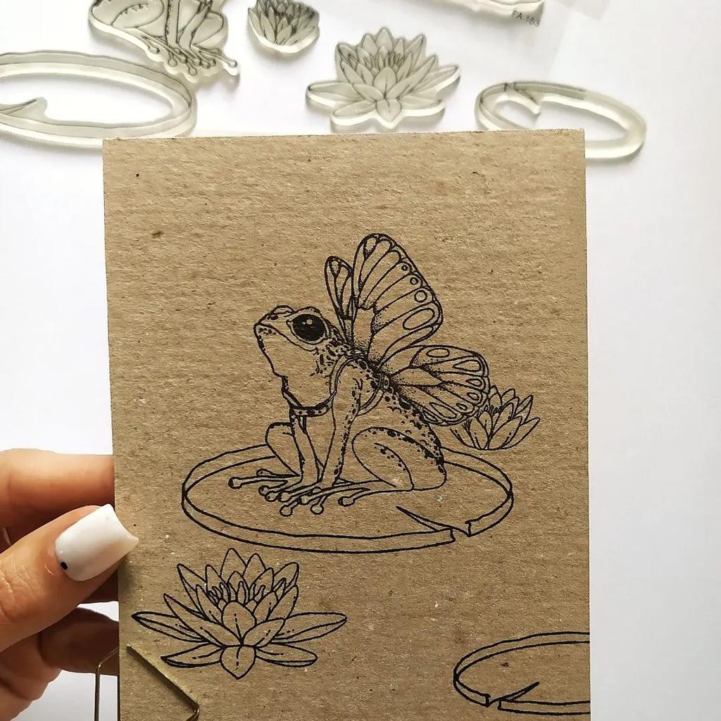 {FL344} Stamp Set "Water lily"