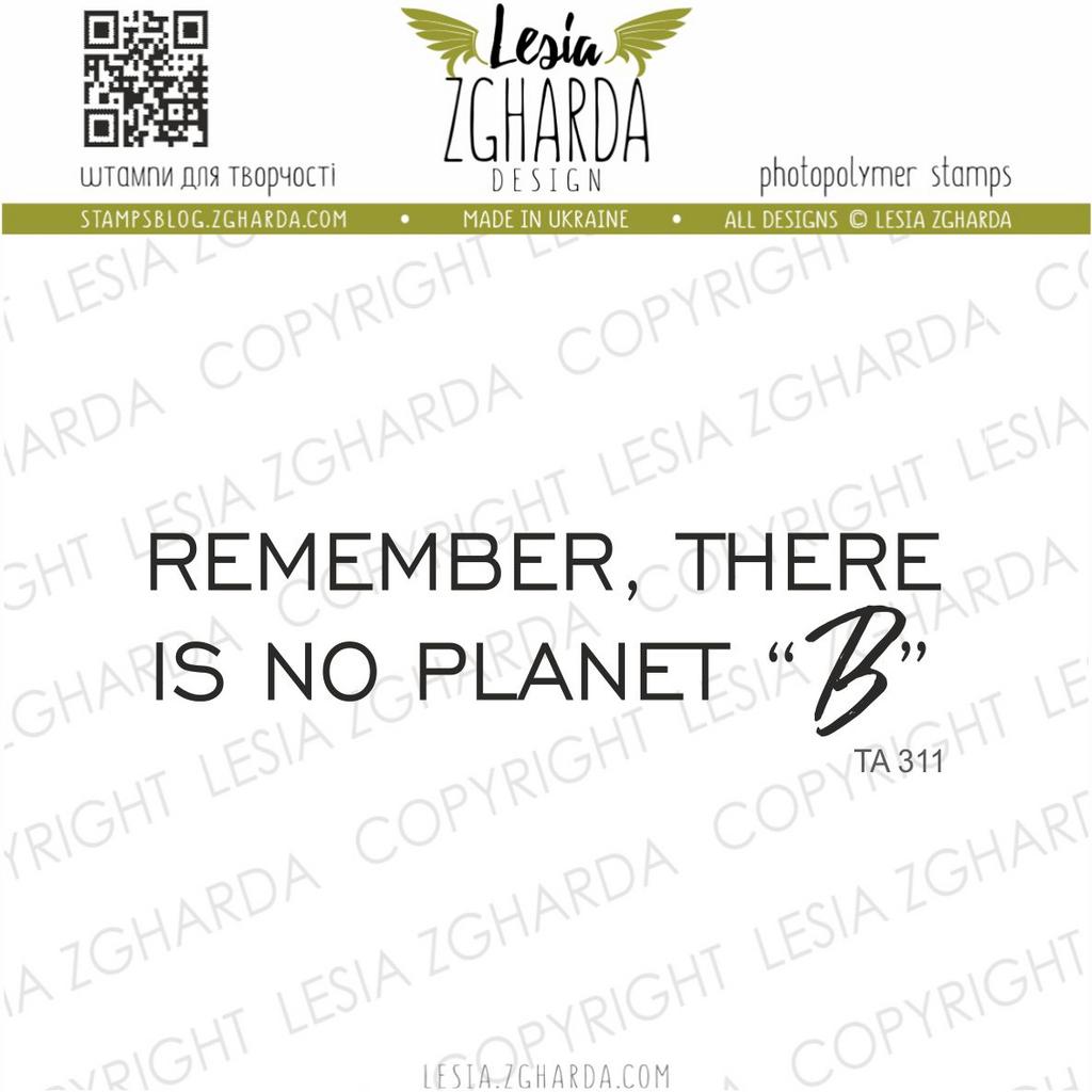Image - Remember, there is no plan B by Lesia Zgharda Sentiment Stamps