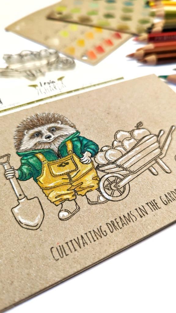 {FL370} Stamp Set "Garden Harvest Cart"