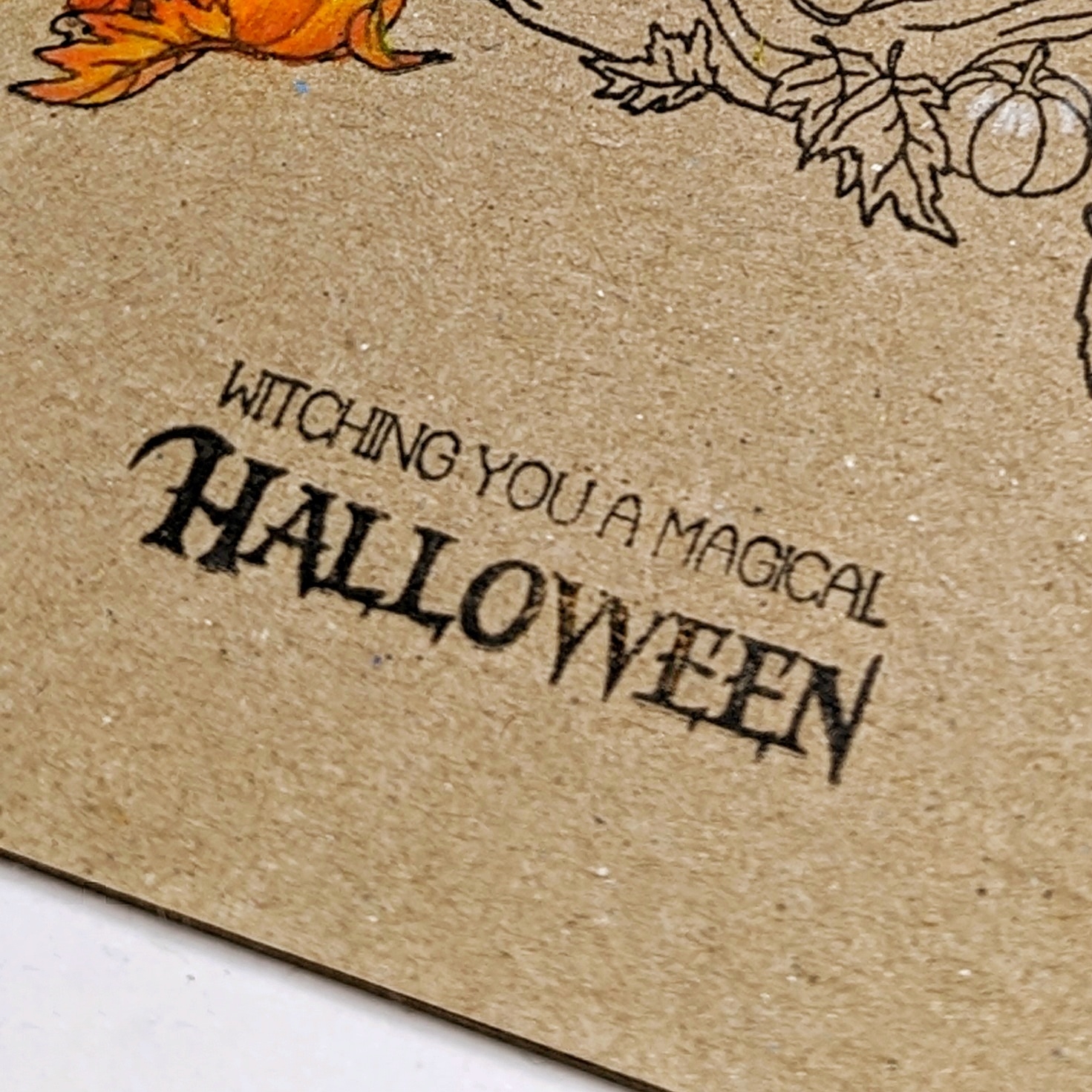 {TA334} Sentiment Stamp "Witching you a magical Halloween"