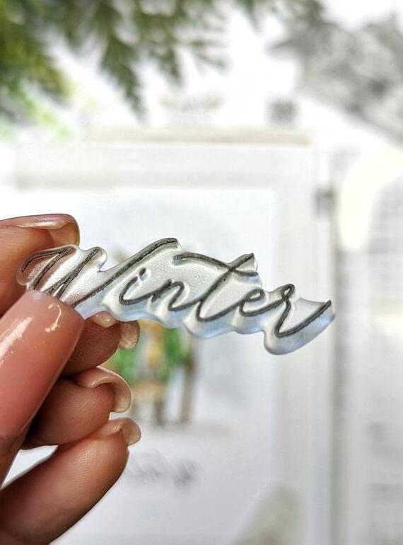 {TA340} Sentiment Stamp Set 'Winter Phrases'