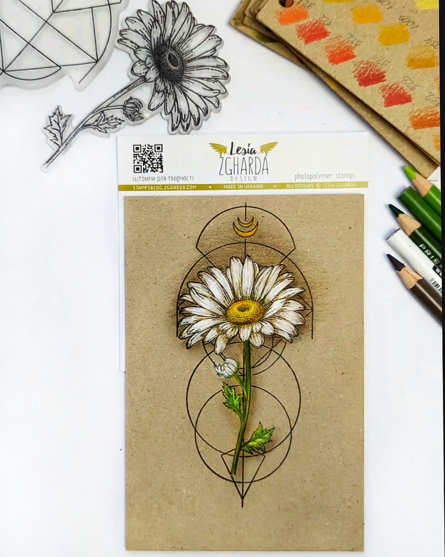 {FL376} Stamp "Beautiful Chamomile"