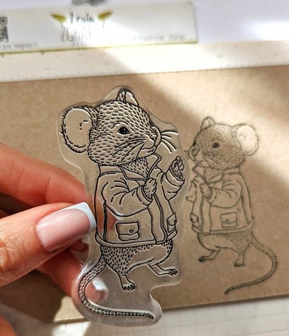 {FA219} Stamp Set "Mouse Boy with Stars and a Moon"