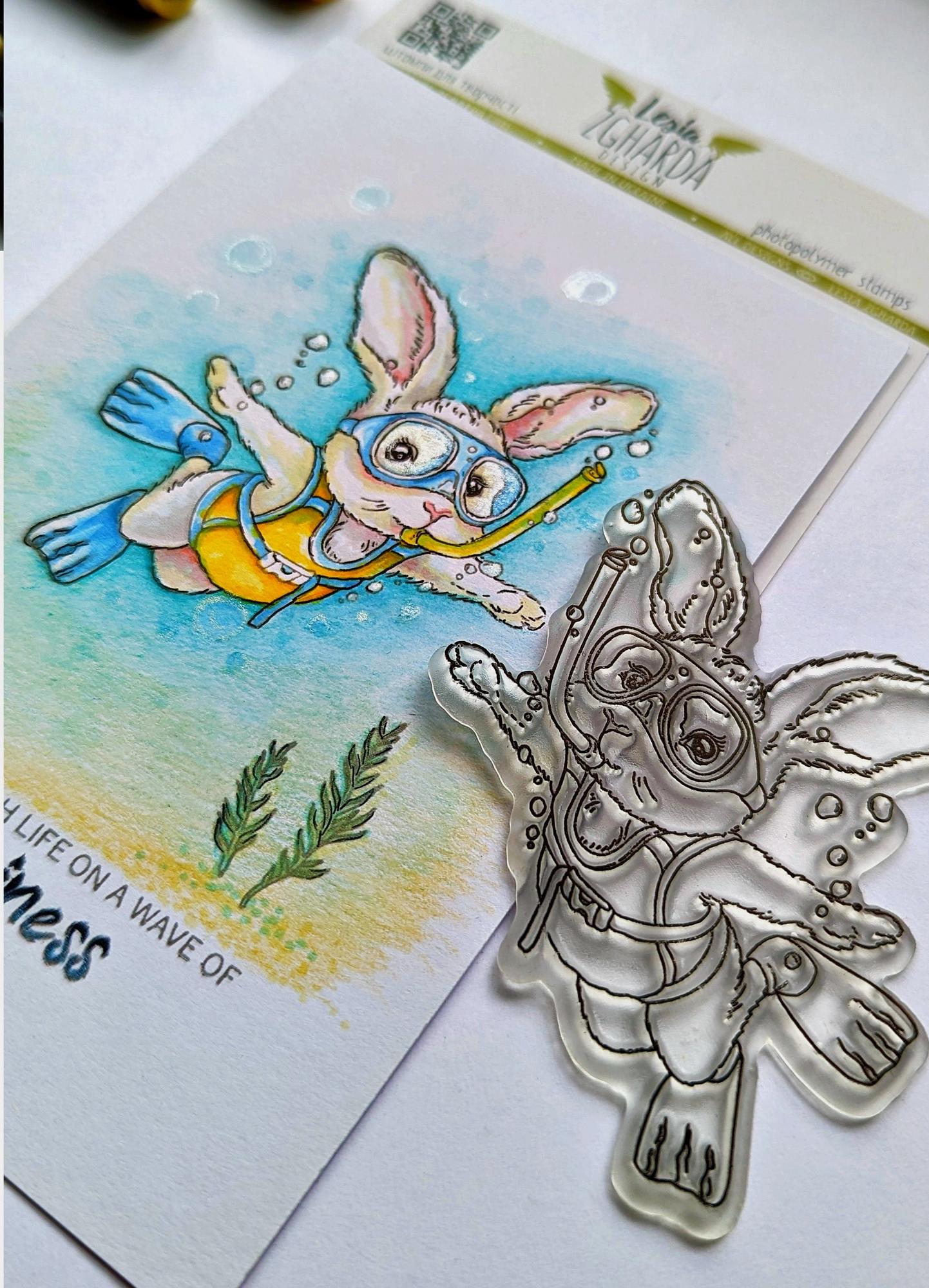 {FA225} Stamp "The Bunny Diver"